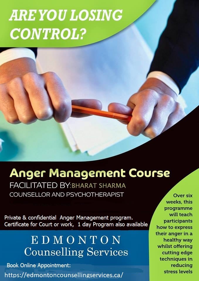 Anger management classes Edmonton 